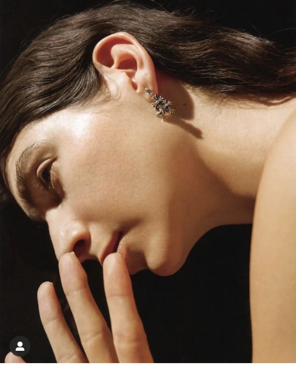 Chrome Hearts Cross Earrings