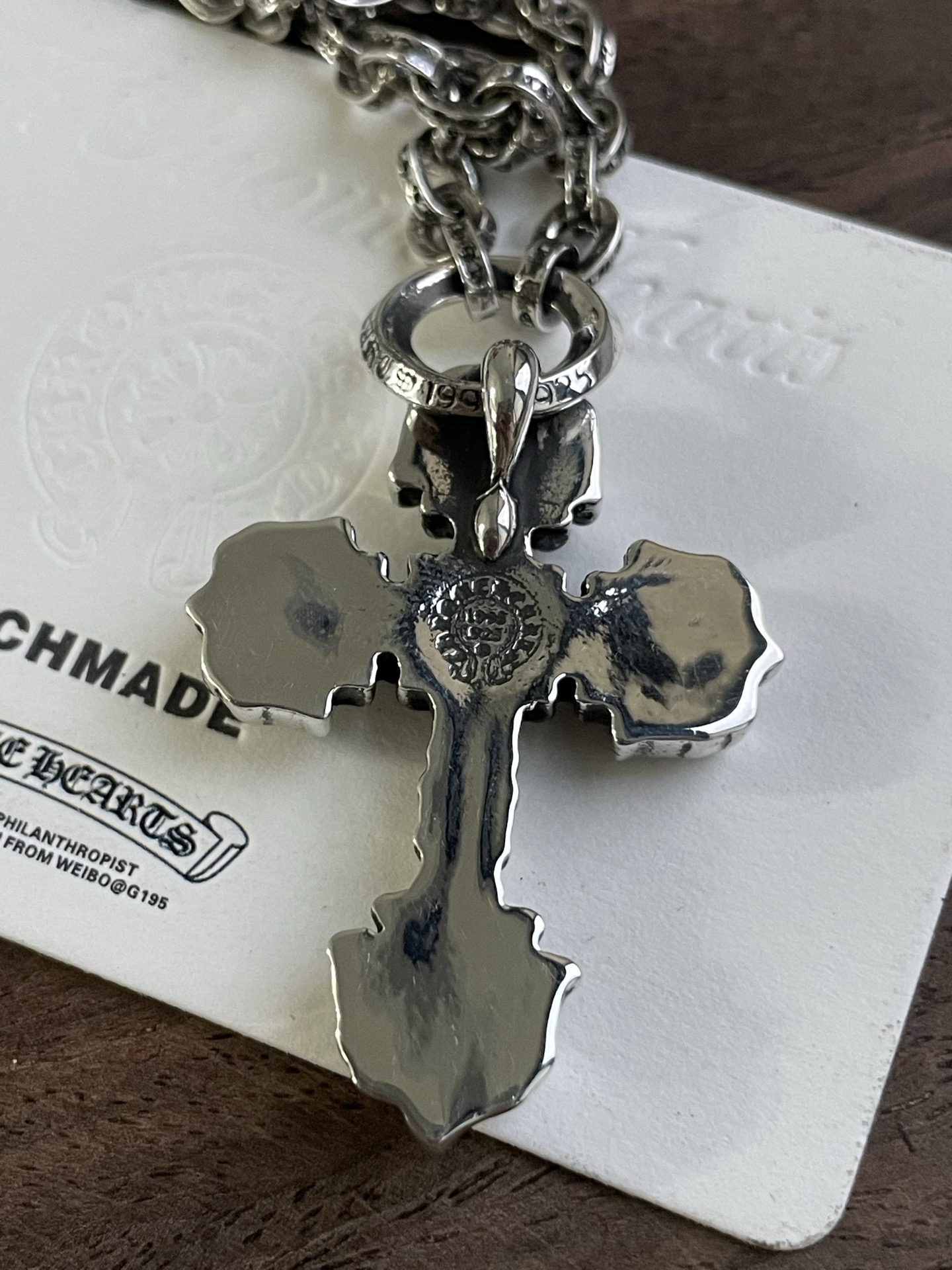 Customer order 🔝 Flame Cross + Letter Chain Binding Style