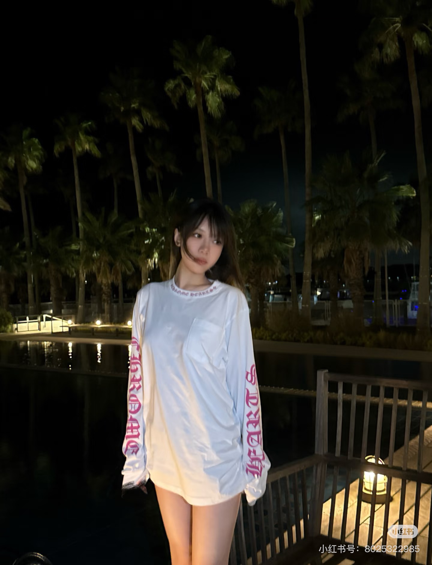 Chrome Hearts Long-Sleeve T-Shirt with Sanskrit Lettering on the Neckline and ArmsSizes: S M L XL XXL