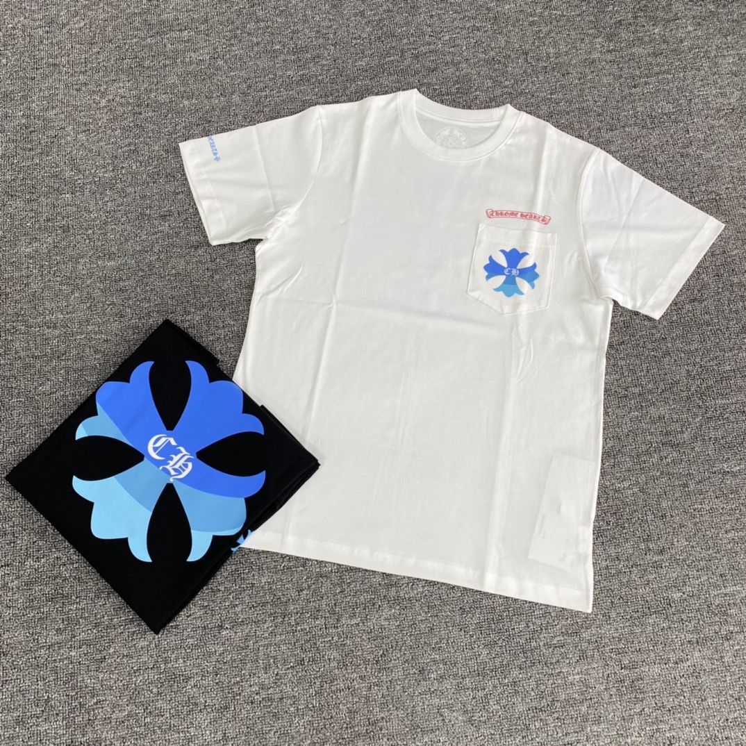 Chrome Hearts Tokyo Harajuku Limited Edition Short-Sleeve T-Shirt. The bulk production uses a thicker fabric than YB (Yogurt Brand), differentiating it from the cotton and linen materials on the market. The print is also less prone to cracking. The m