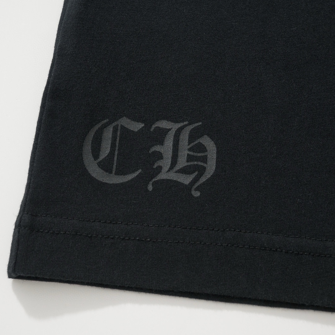 CH Hong Kong Exclusive Gold Glitter Short-Sleeve T-ShirtOriginal Design, Top-Tier Details, 1:1 Custom-Made to Y Version, Unisex, Sizes S-XL