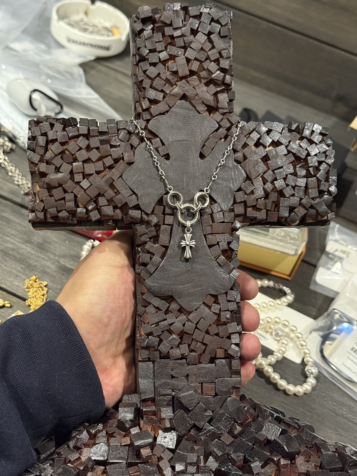 BBF Three-Ring Necklace - In Stock, Ships Immediately