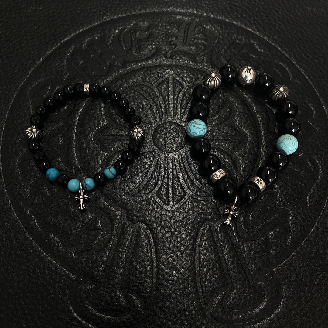 Silver bead bracelet