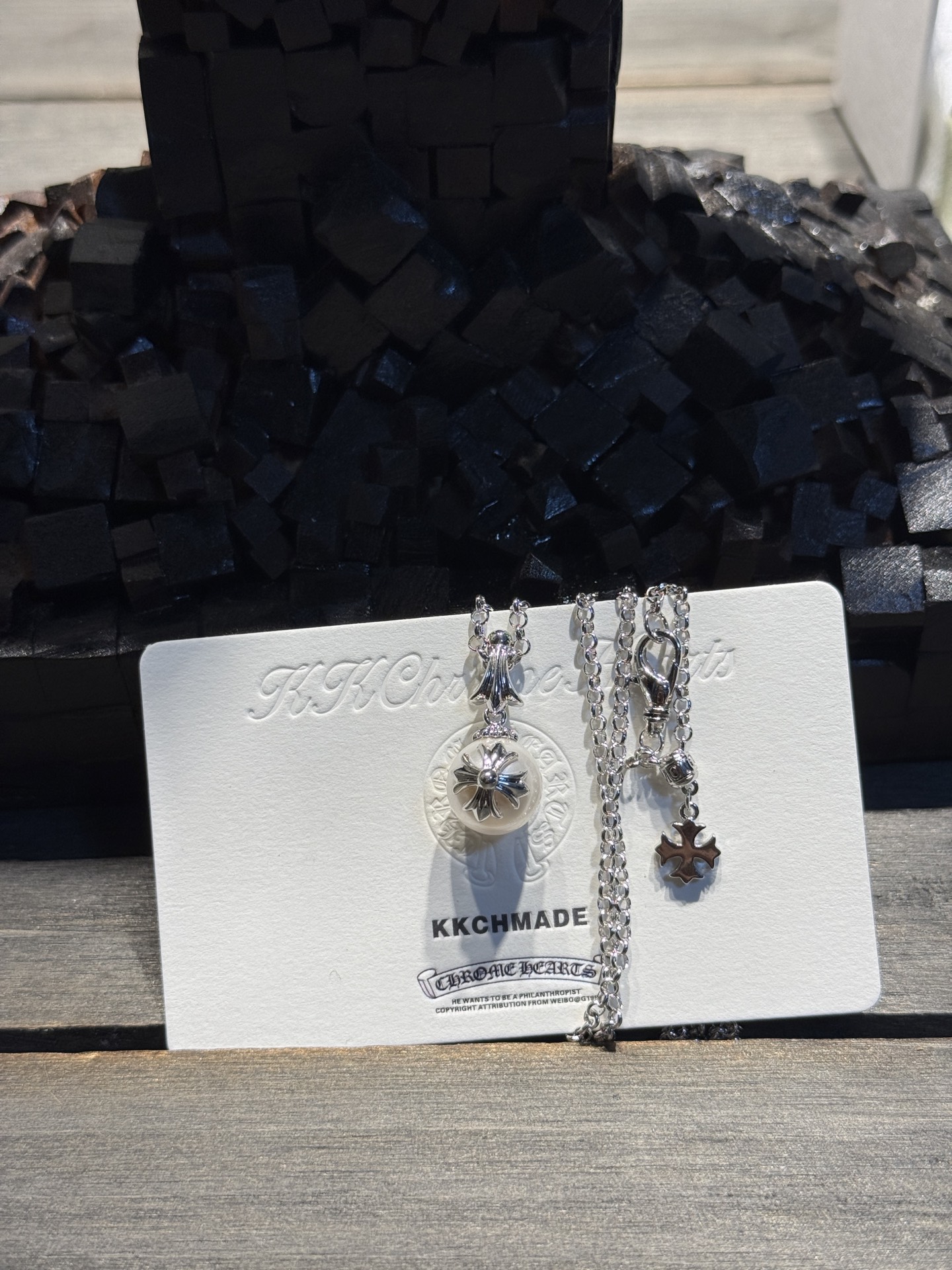 MIKI x CH Century Collaboration 💥Large Cross Pearl Necklace - Goddess Style