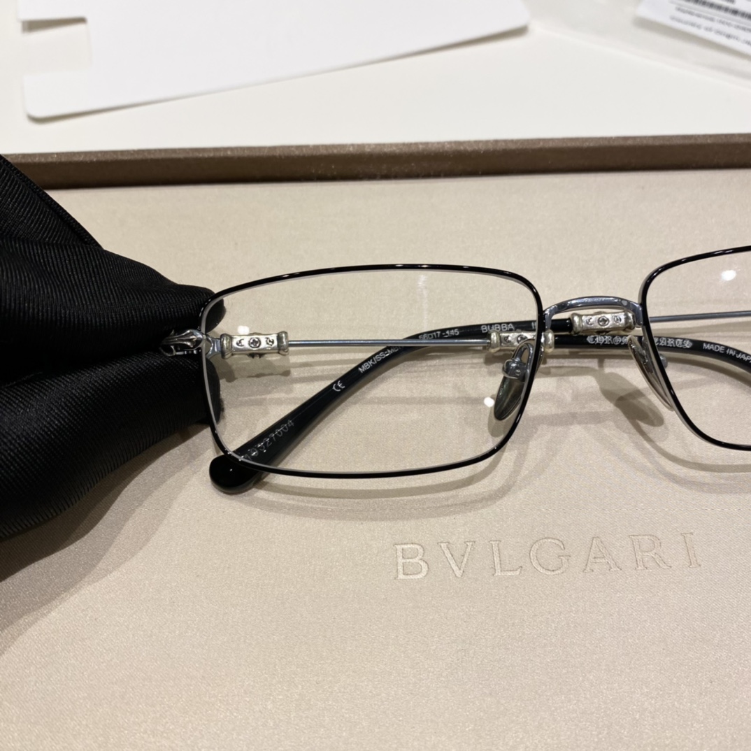 Chrome Hearts BUBBA II-A Black & Silver Limited Edition EyewearOriginal Top-Tier Version, 1:1 Silver Accessories, Supplied from Overseas Imports, Engraving Details, Flawless