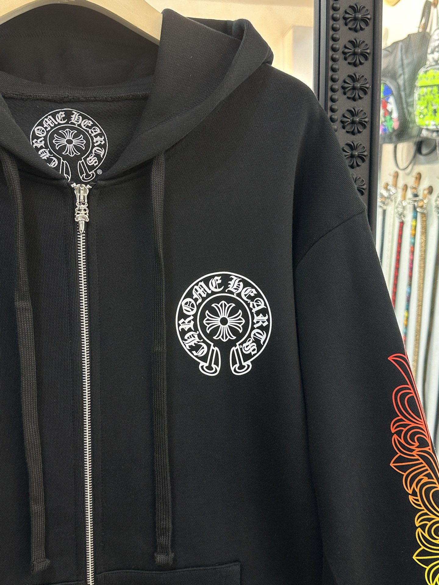 Chrome Hearts Double Floral Gradient Zip-Up HoodieSize: S M L XL