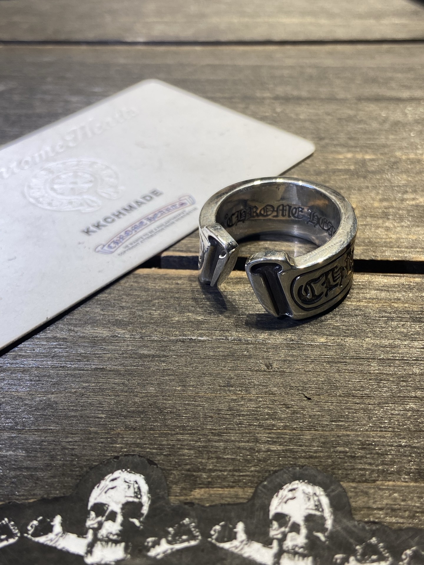 Sanskrit scroll ring, all sizes restocked.