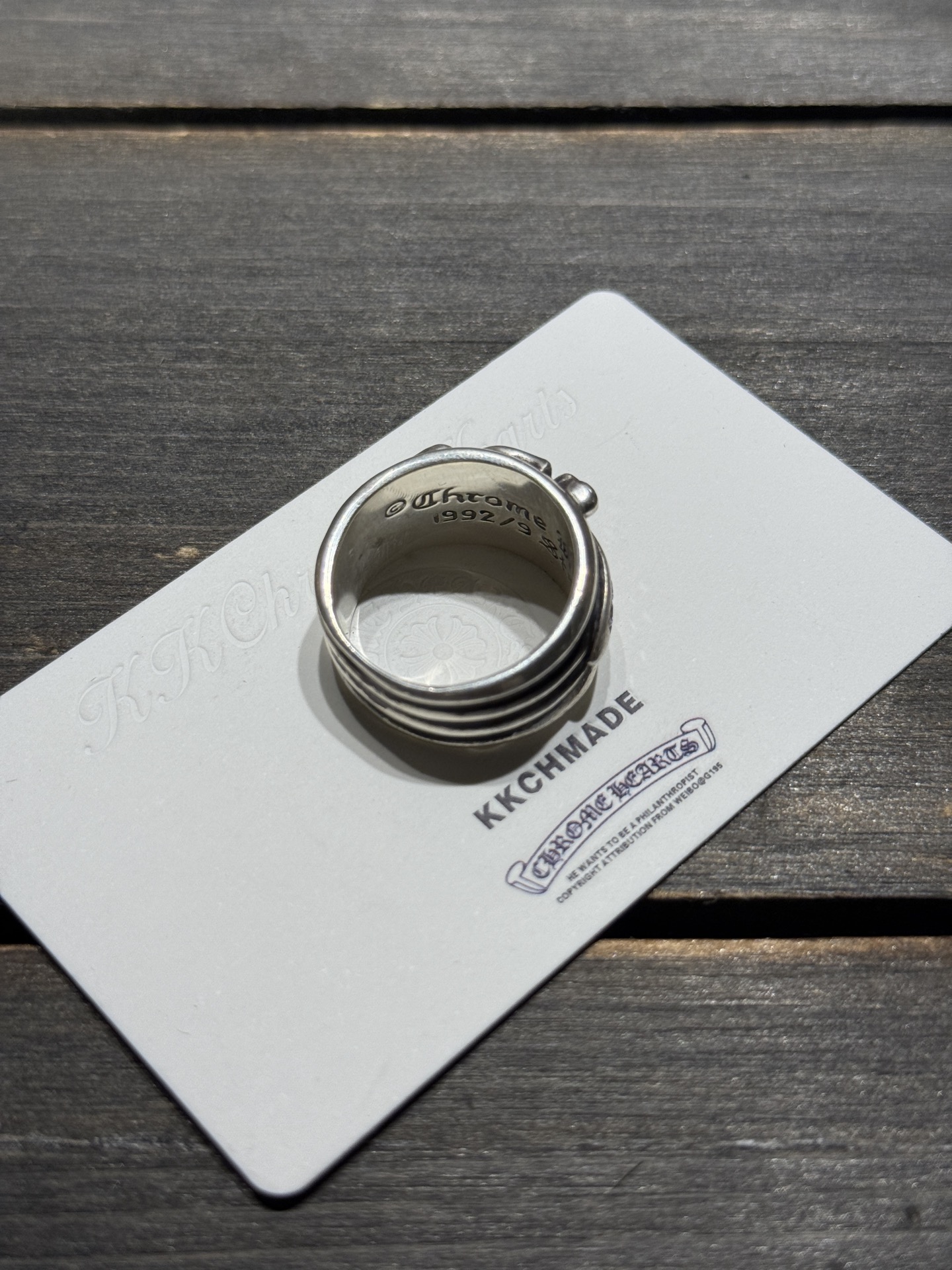 Custom-made purple diamond-encrusted sword and dagger ring for our client. Top-tier setting craftsmanship and perfect engraving details.