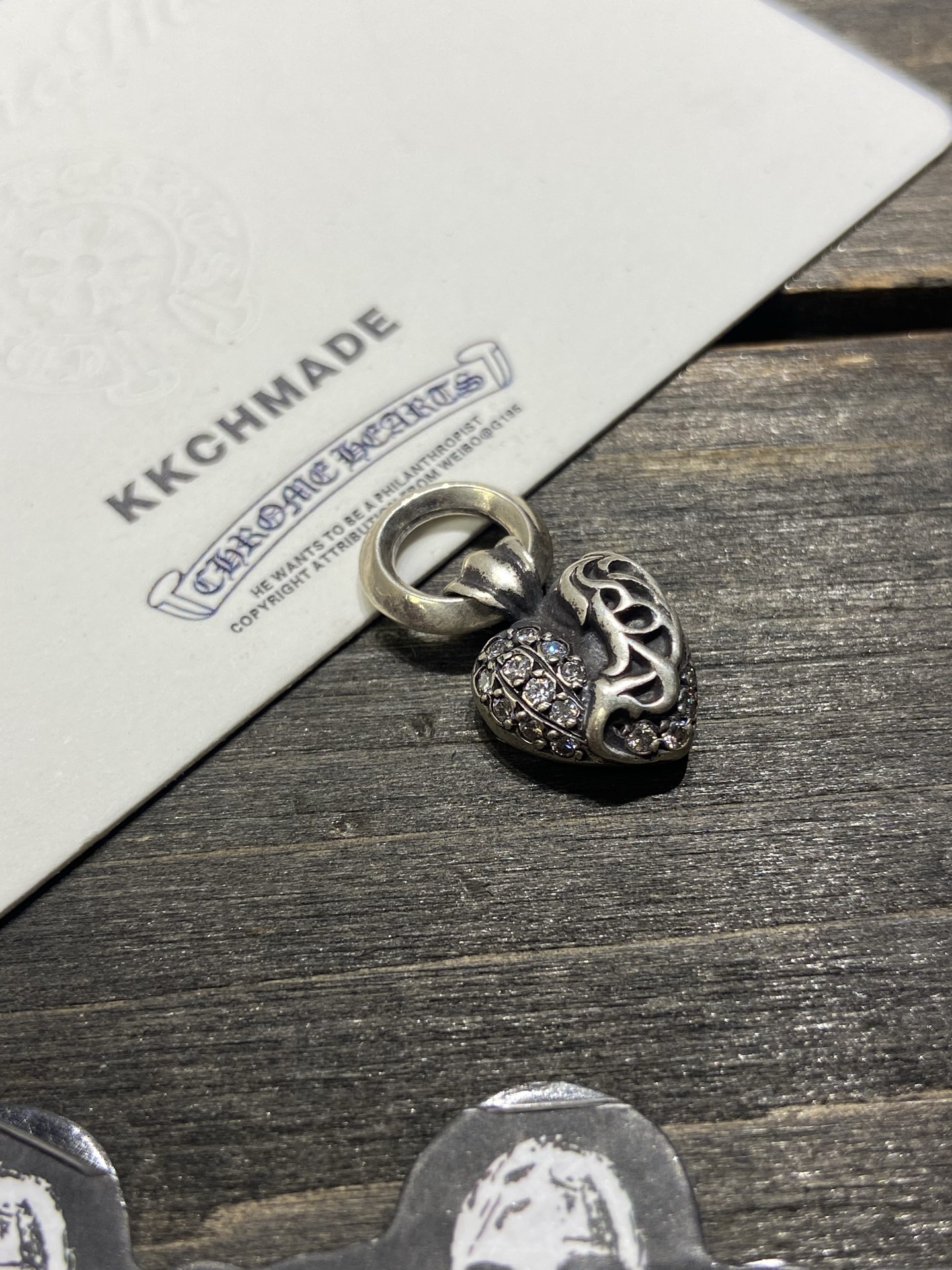 Customer order 🔝VVS full diamond vine heart pendant