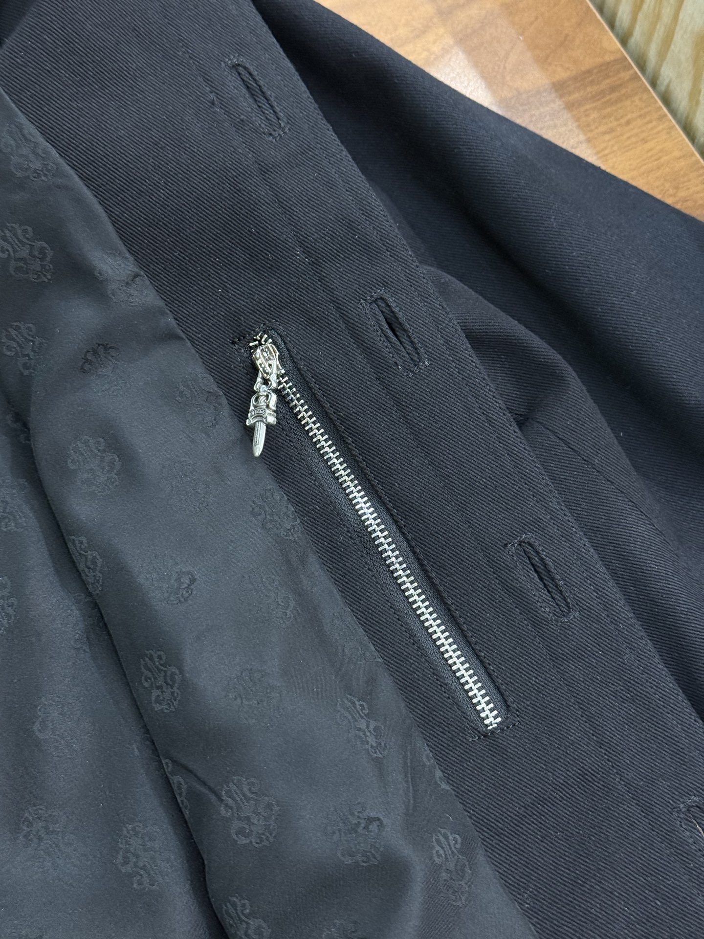 Chrome Hearts Double Floral Arm Vine and Flame Denim JacketIncredibly stylish on, a high-end custom pieceSizes: S-XXL