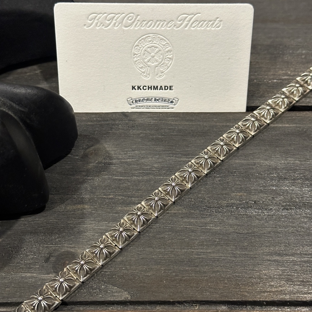 Custom-ordered thick square cross buckle bracelet