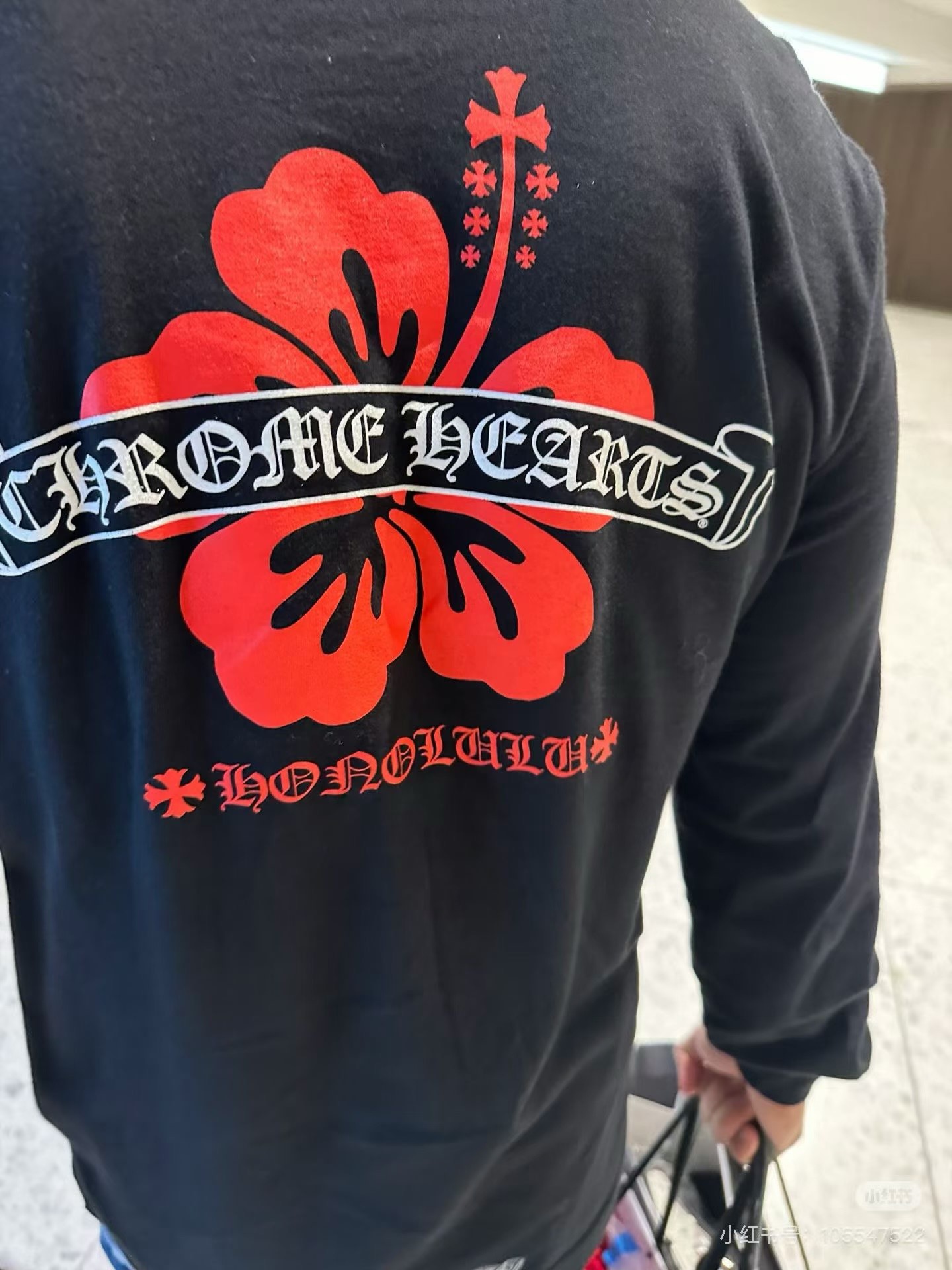 Chrome Hearts Hawaii Exclusive Black Long-Sleeve T-ShirtSize: S M L XL