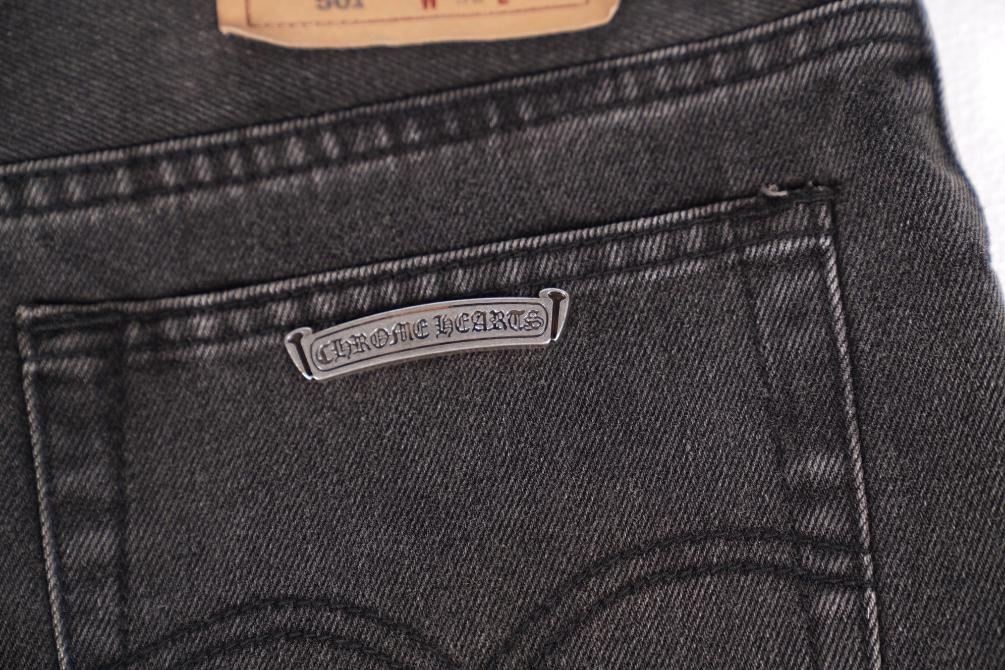 CH Rock Black Cotton NecklaceNingdan 7x7 Cotton All-Gen Black, Levies 501 Sole19 Genuine Black Lambskin Cross with Lambskin LetteringComplete Set of Electroplated Genuine Silver Five-Piece Frame (Not Imitation Silver!)