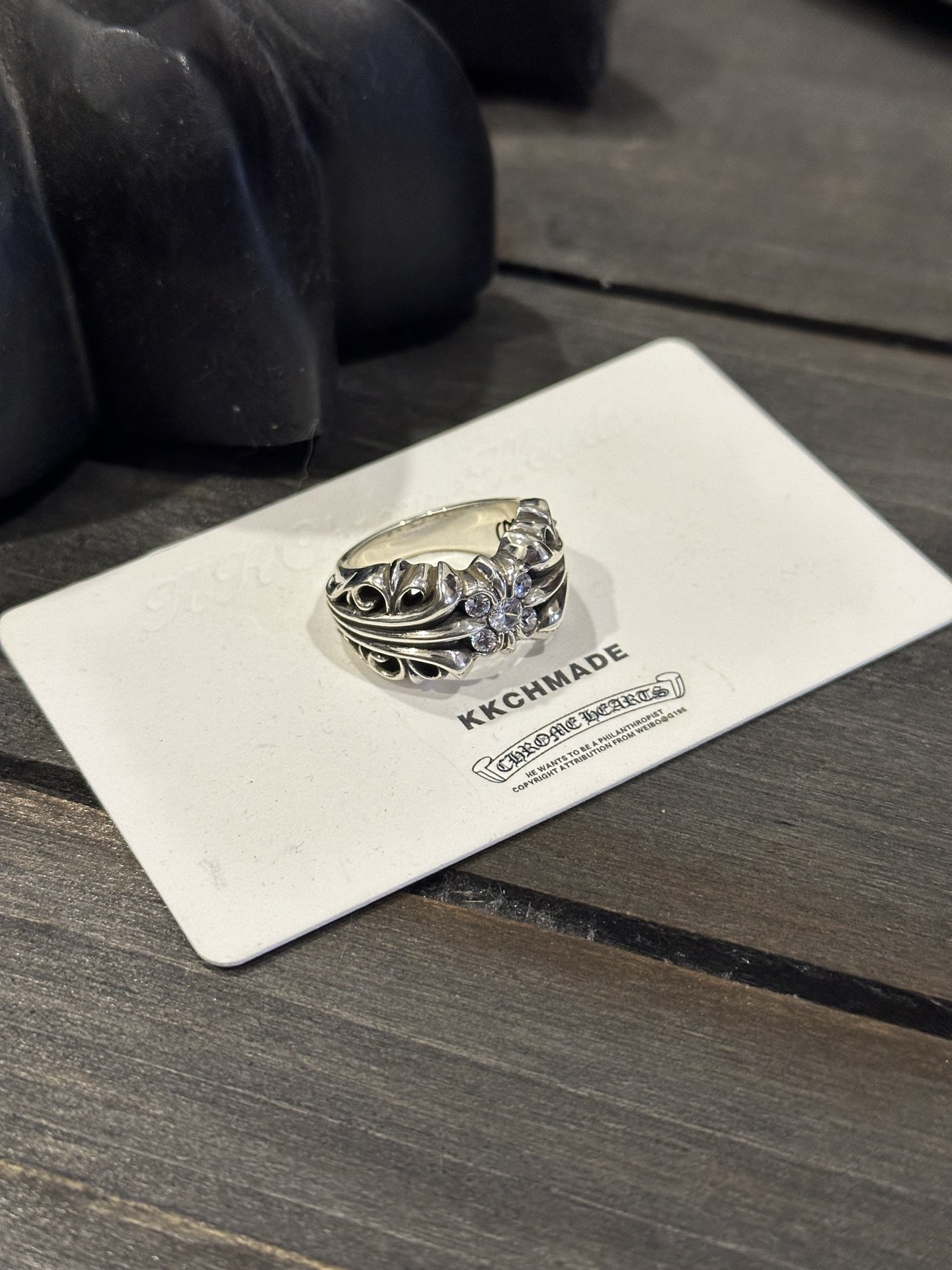 Customer-ordered full diamond K&T ring