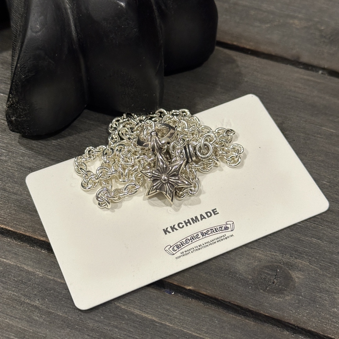 Customer order: Six-pointed star pendant + lobster chain