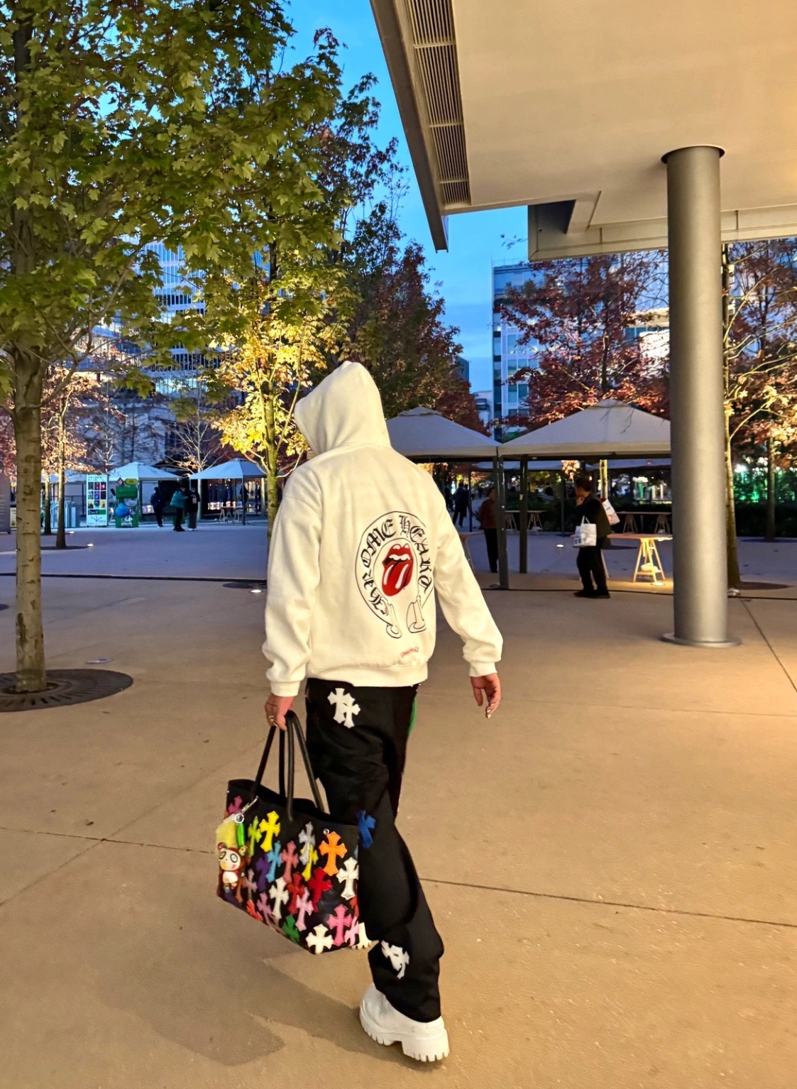 Chrome Hearts Rolling Stone Red Tongue Collaboration Zip-Up HoodieSizes: S M L XL