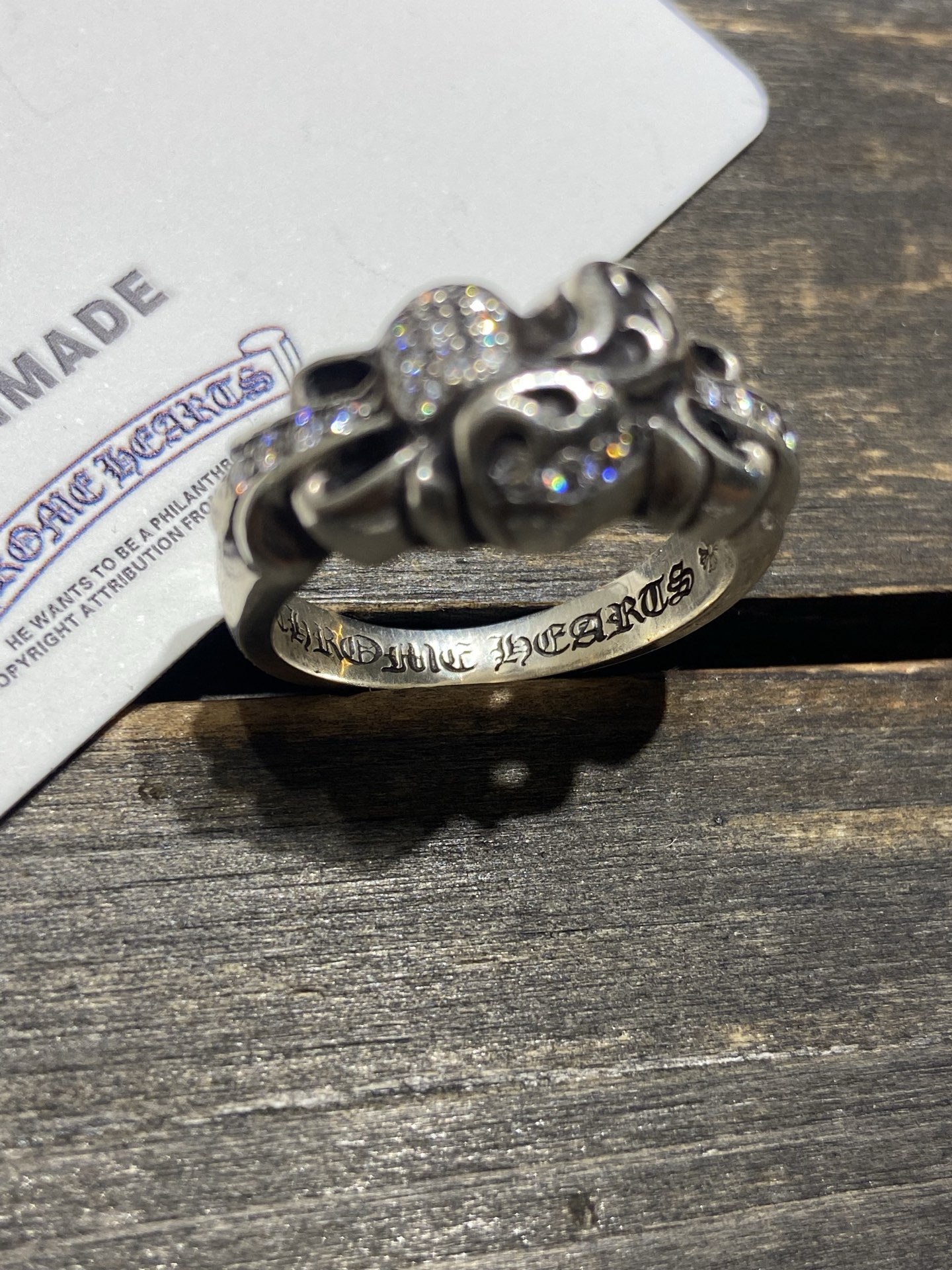 Customer order 🔝Vvs full diamond heart angel ring