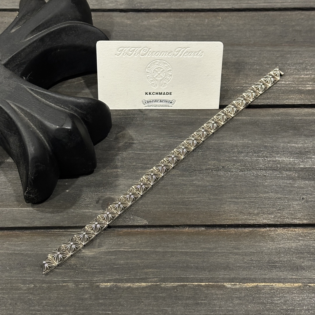 Custom-ordered thick square cross buckle bracelet