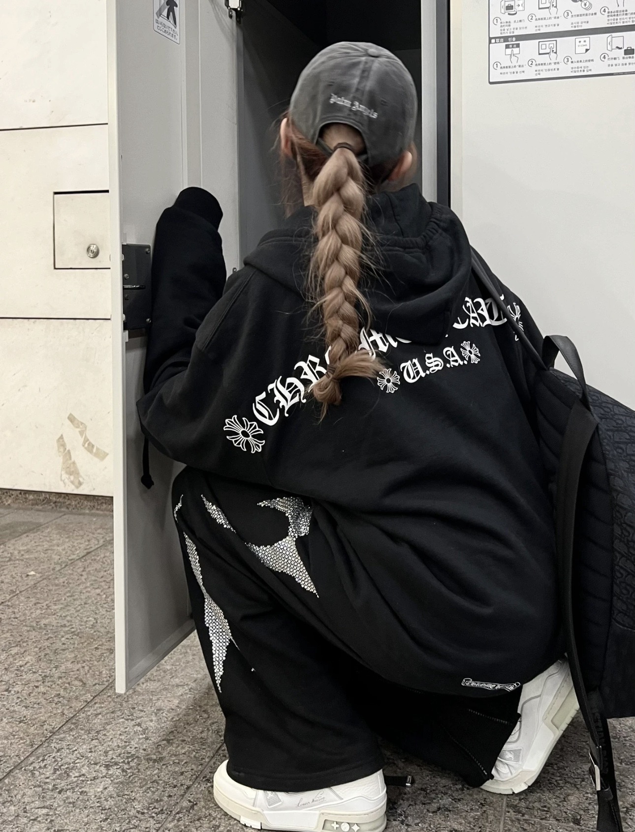 Chrome Hearts USA Exclusive Zip-Up Sweatshirt with Sanskrit Logo on the BackSize: S M L XL