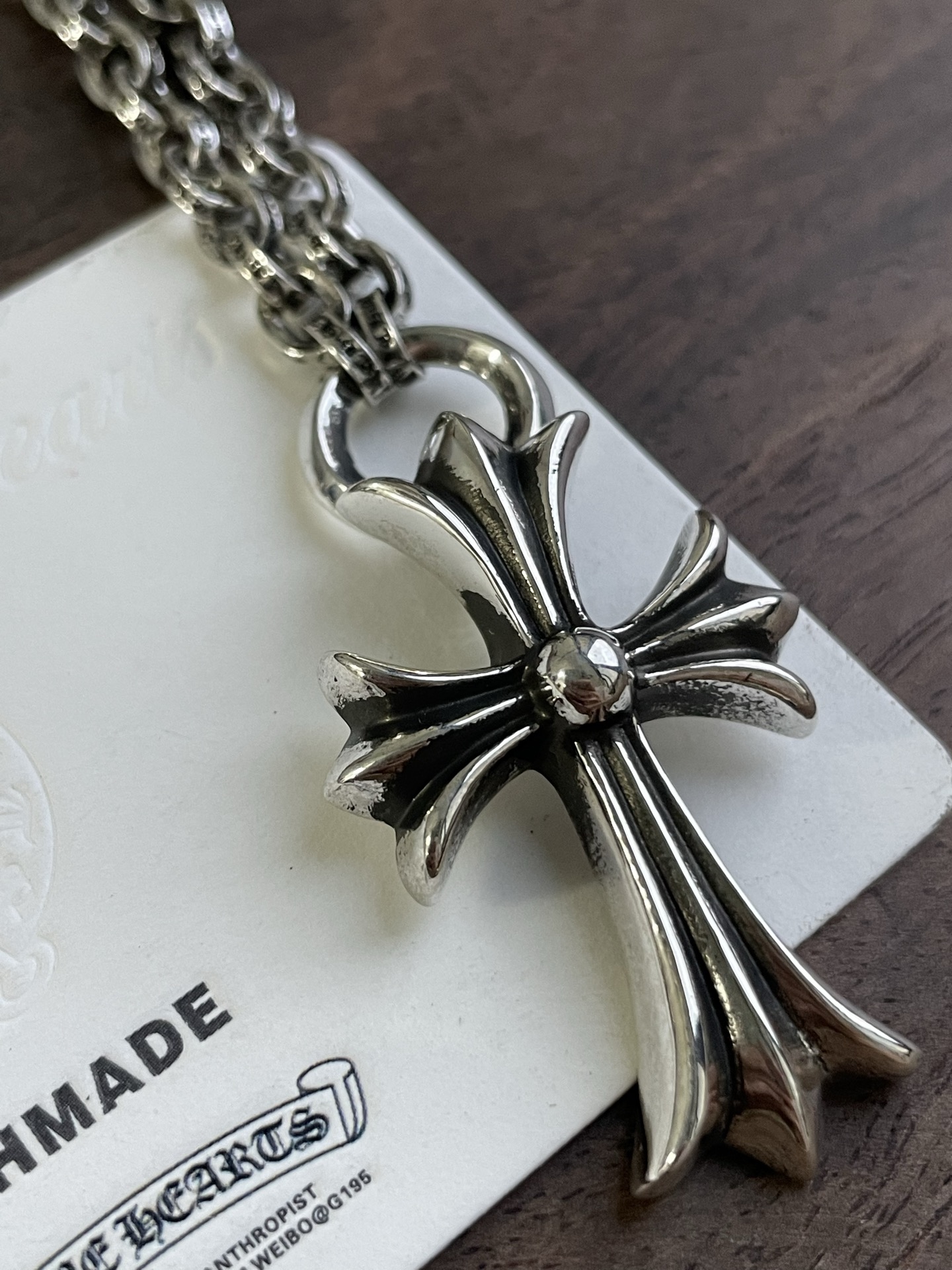 Customer order 🔝 teardrop cross + letter chain binding style