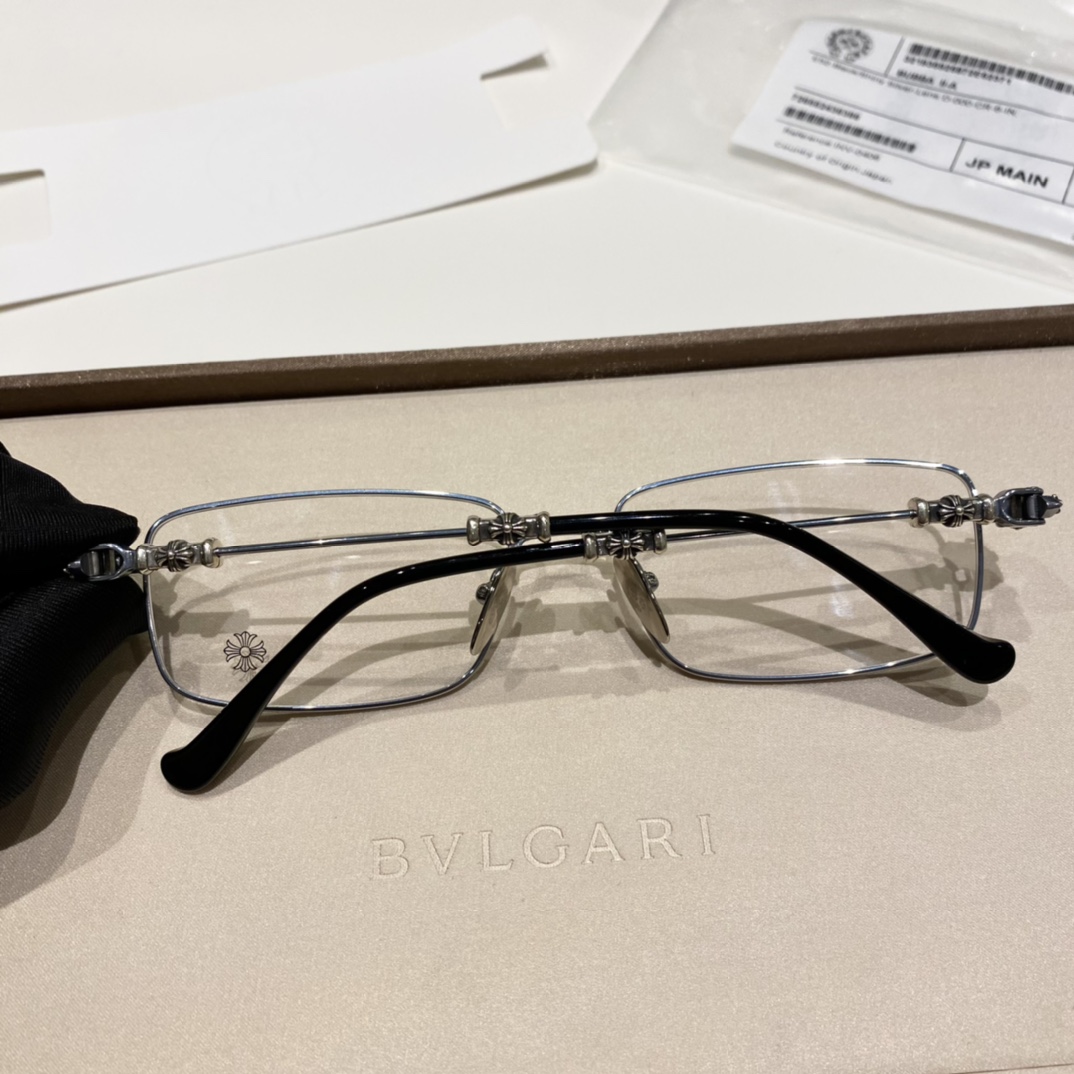 Chrome Hearts BUBBA II-A Black & Silver Limited Edition EyewearOriginal Top-Tier Version, 1:1 Silver Accessories, Supplied from Overseas Imports, Engraving Details, Flawless