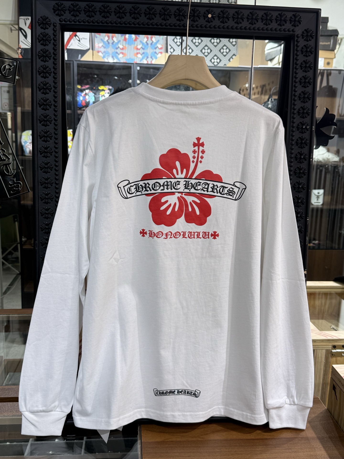Chrome Hearts Hawaii Limited Edition White Long-Sleeve T-ShirtSize: S M L XL