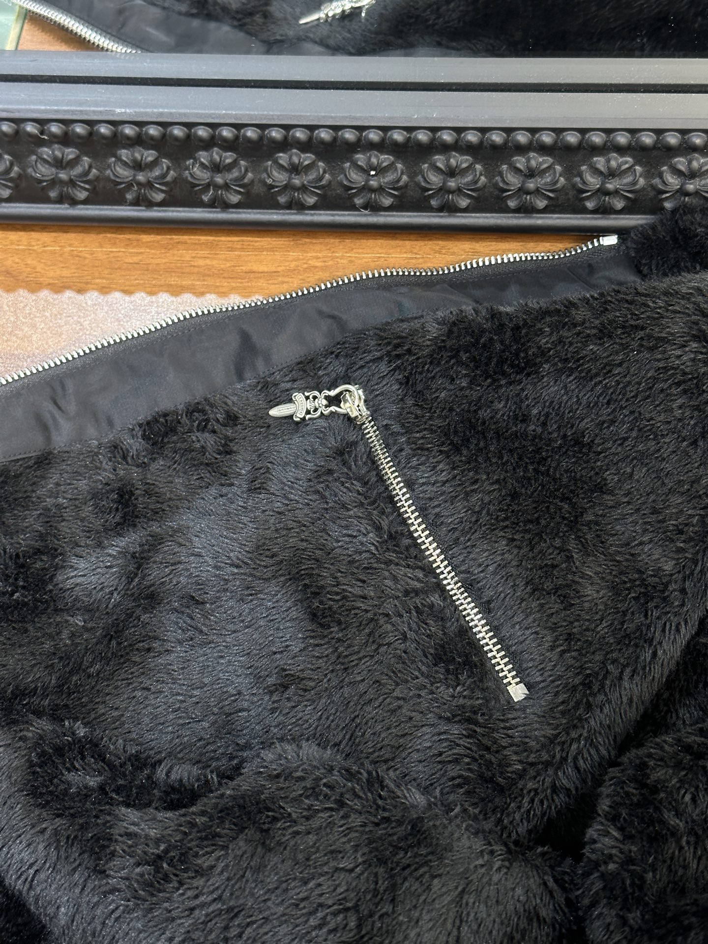 Chrome Hearts Black Cotton Jacket, New Style with Three-Cross PatchworkSize: S M L XL