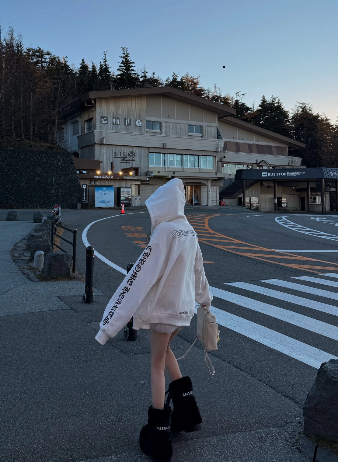 Chrome Hearts White Zip-Up Jacket with Sanskrit LogoSize: S M L XL