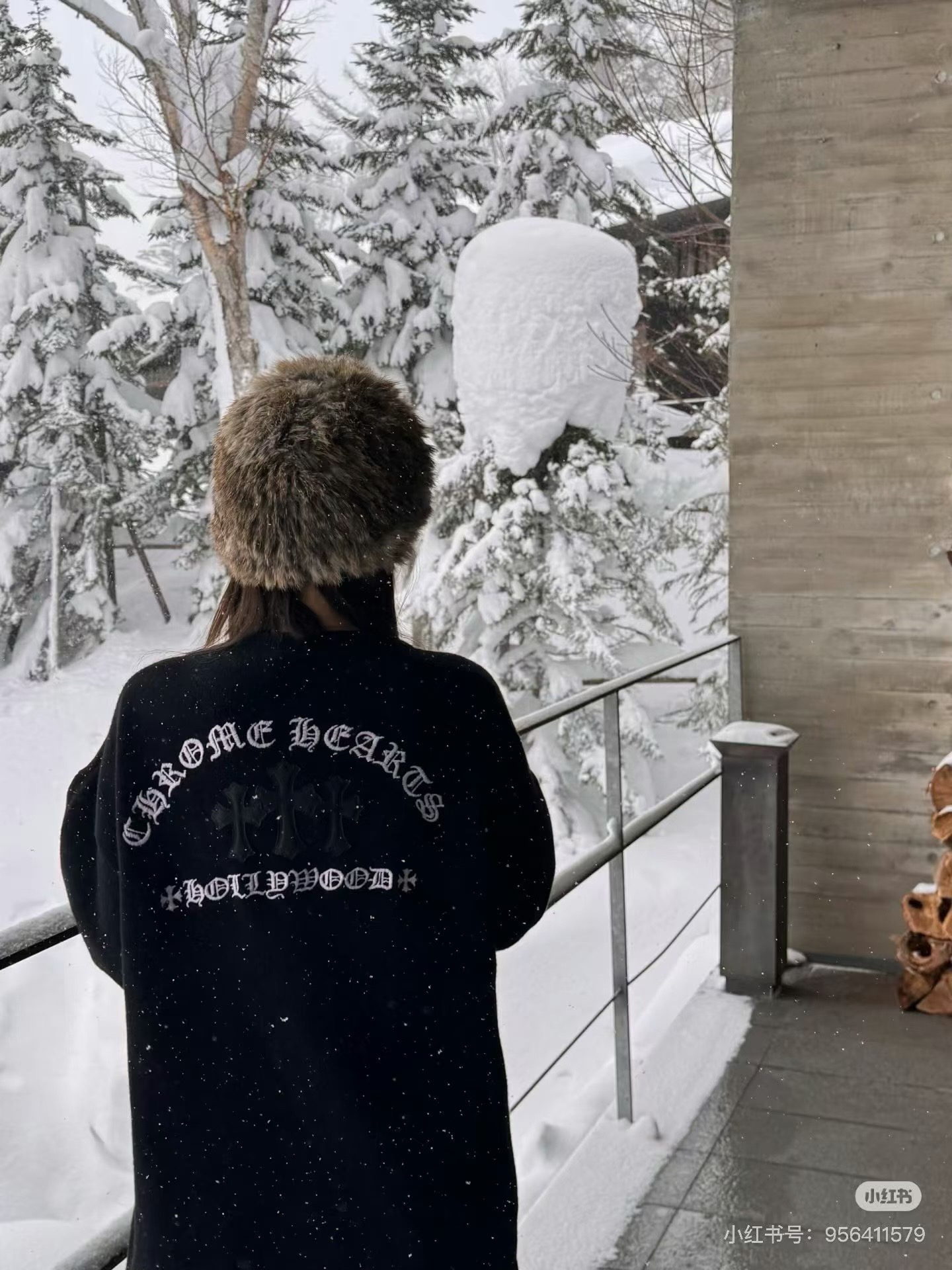 Chrome Hearts Black Cashmere Cardigan with Cross Applique and Sanskrit Embroidery; Oversized Silver Button CardiganSize: S M L