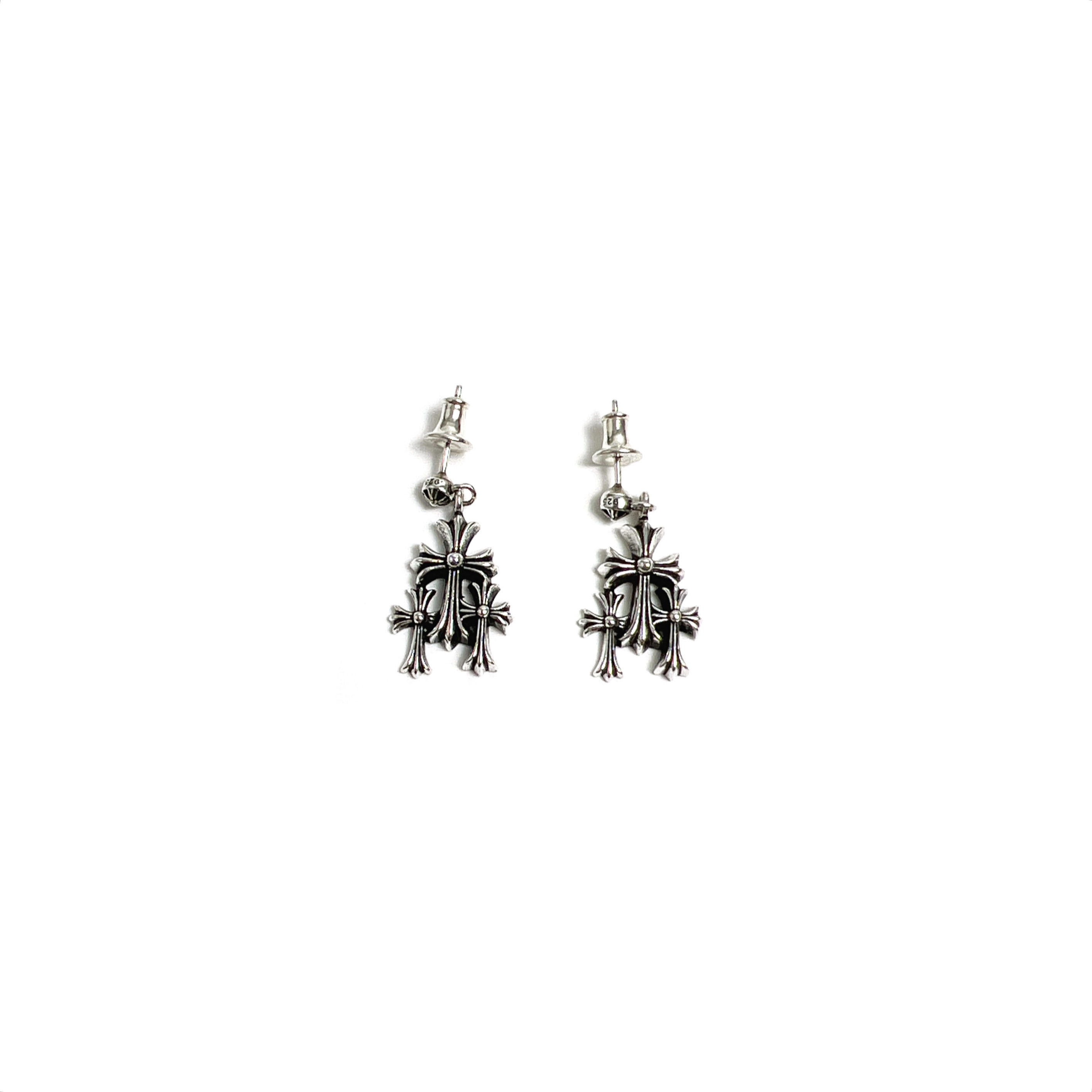 Chrome Hearts Cross Earrings