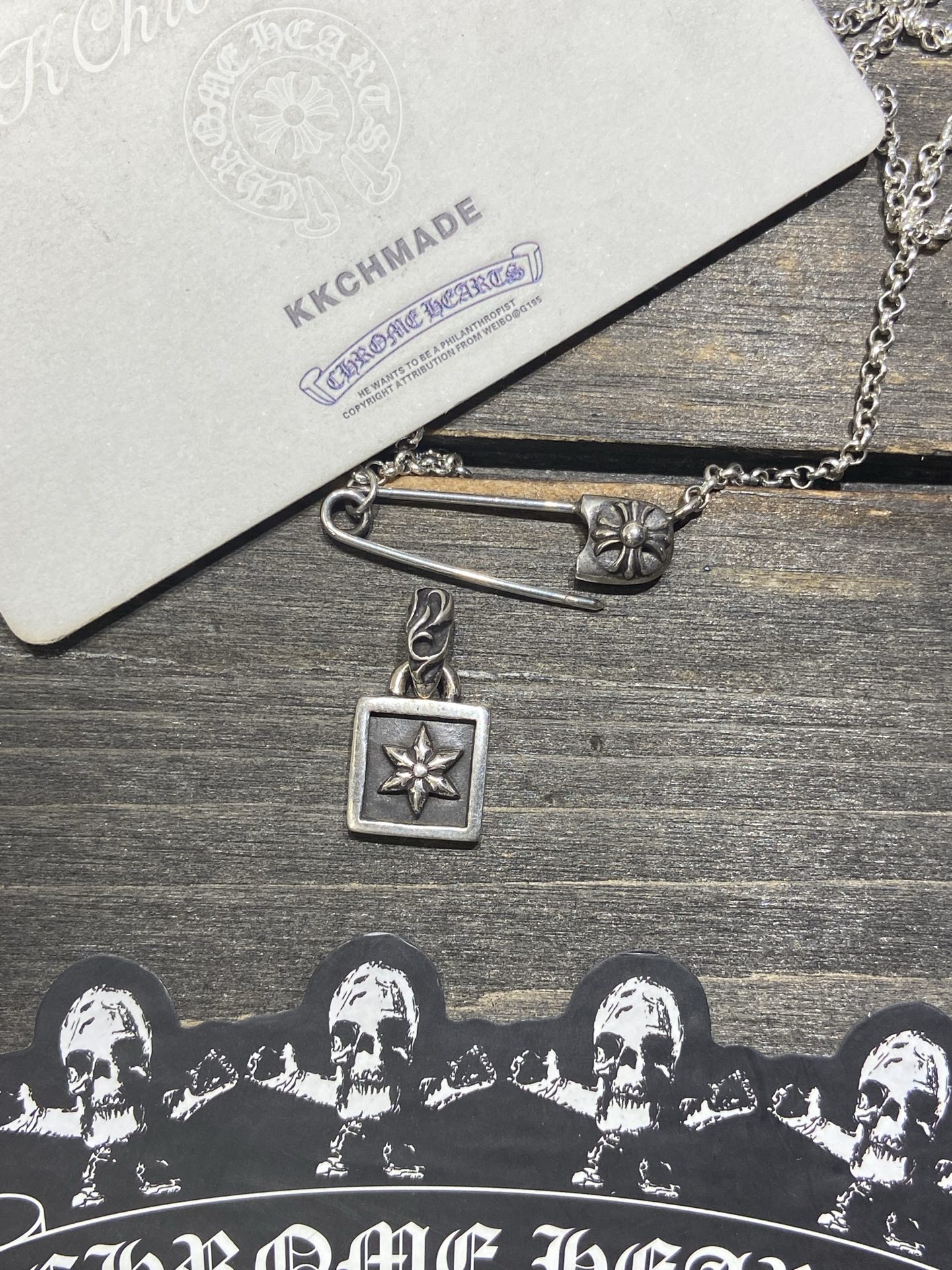 Six-pointed star square plaque, available in stock.