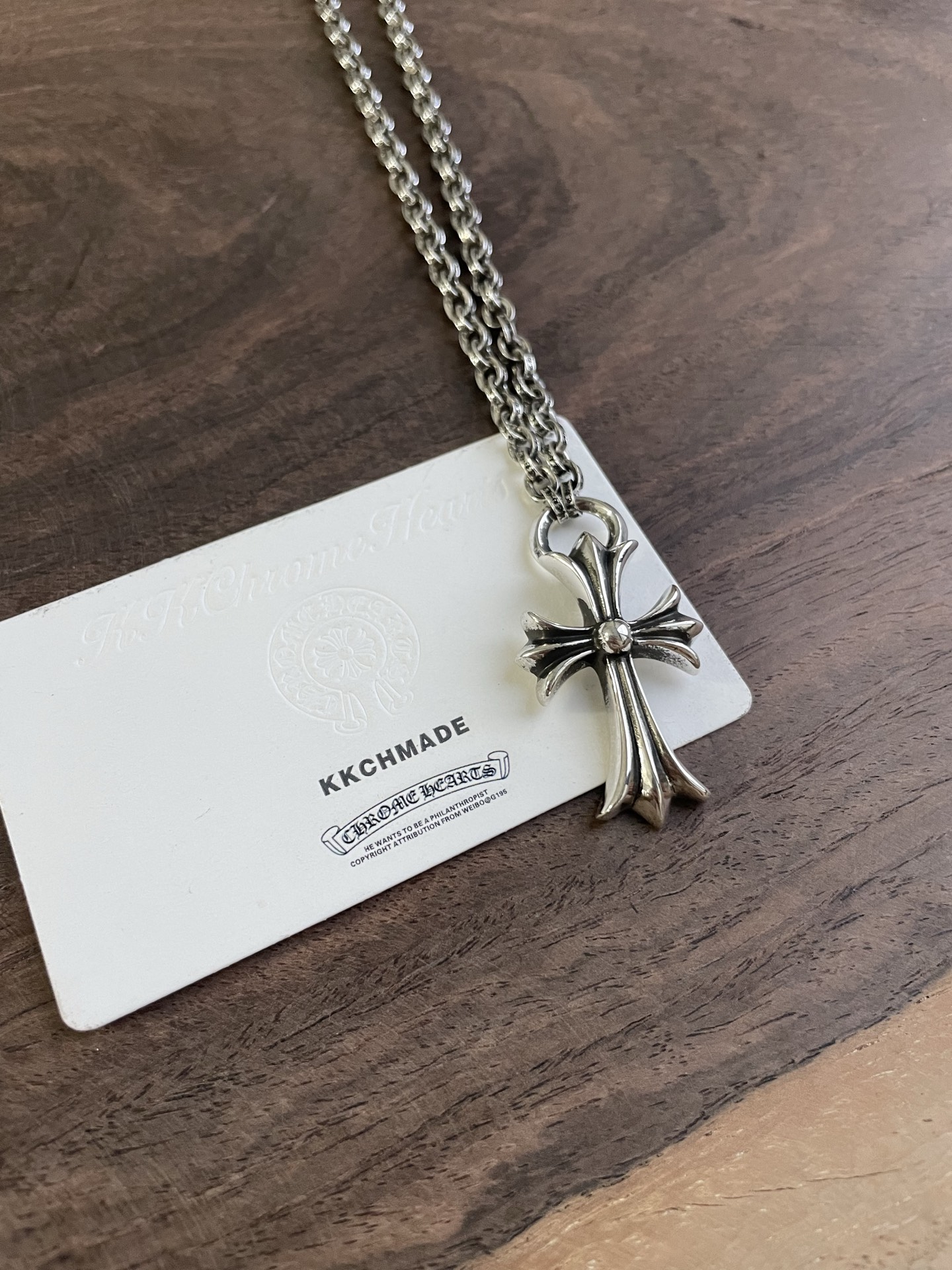 Customer order 🔝 teardrop cross + letter chain binding style