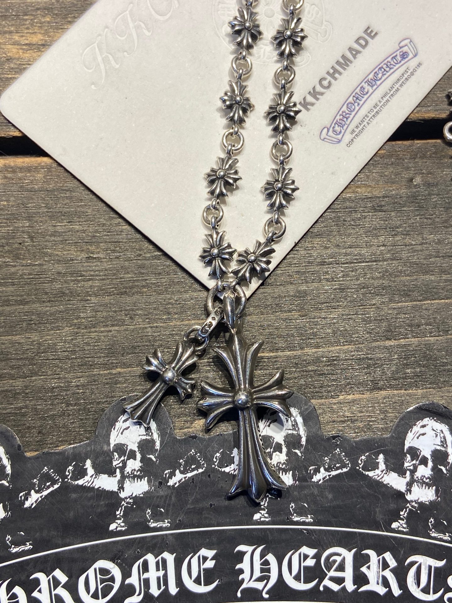 Customer order 🔝Tiny BBF double cross binding cross flower chain