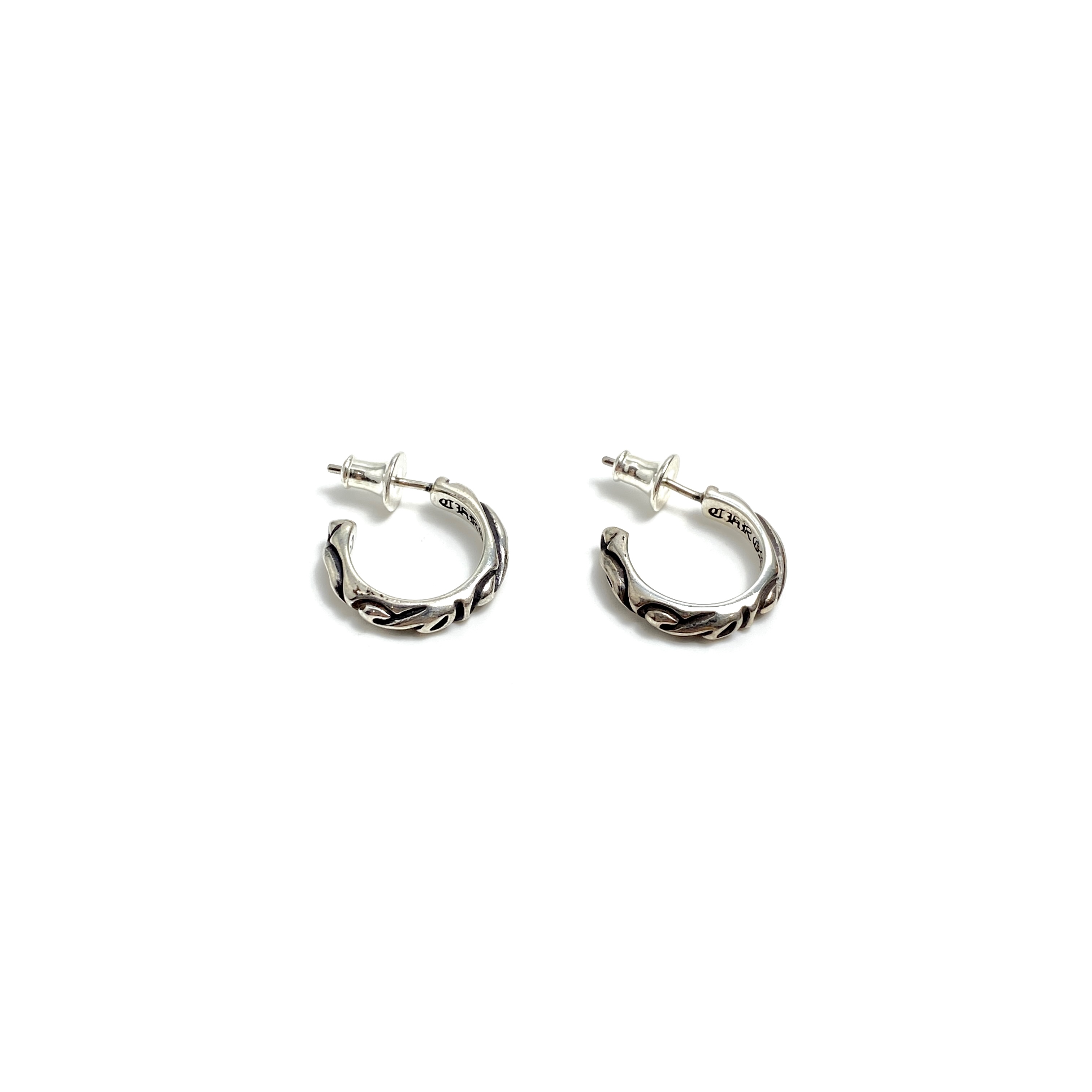 Chrome Hearts Vine Half-Hoop Earrings