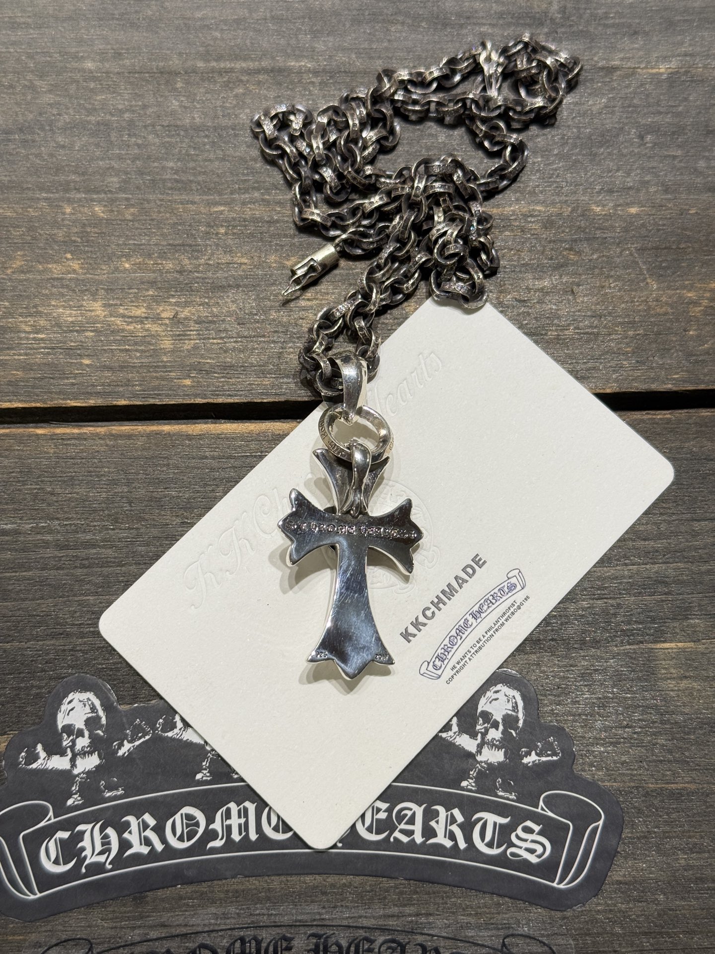 Heart-shaped cross pendant + PP letter chain - Hot selling item, in stock.