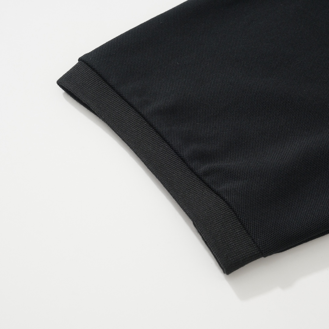 CH Chrome Hearts Exclusive Polo Shirt in Patchwork LeatherThe fabric is made of pique satin, incredibly smooth and comfortable against the skin with a cool feel. It features three top-grain cowhide cross panels on the front and back, and the neck la