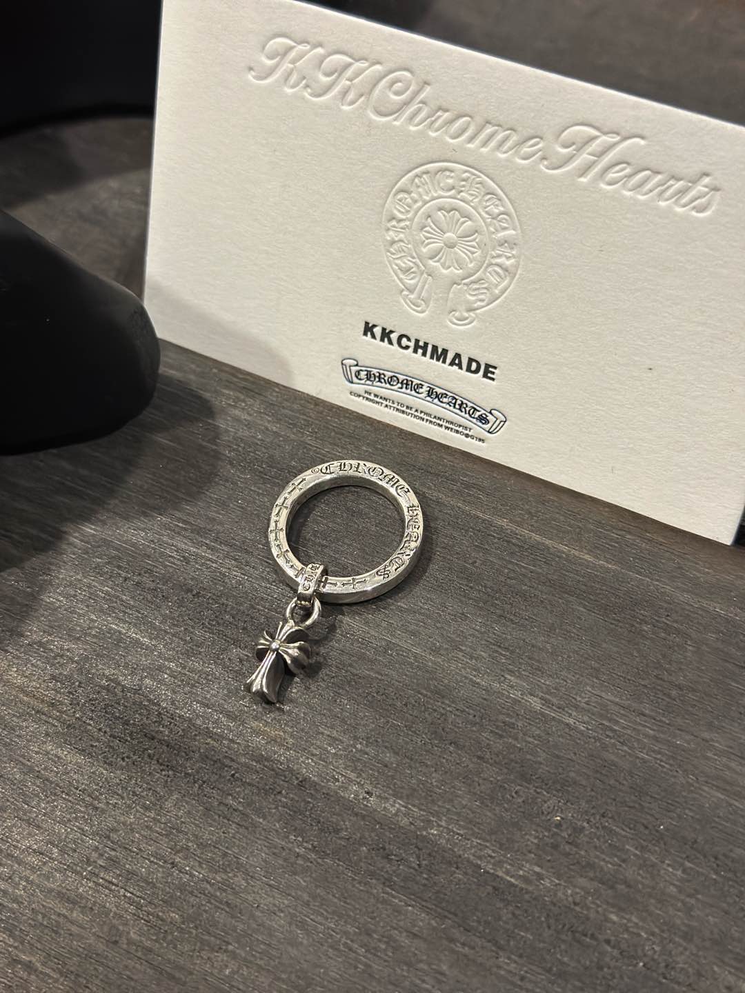 Ordered 3mm cross pendant ring