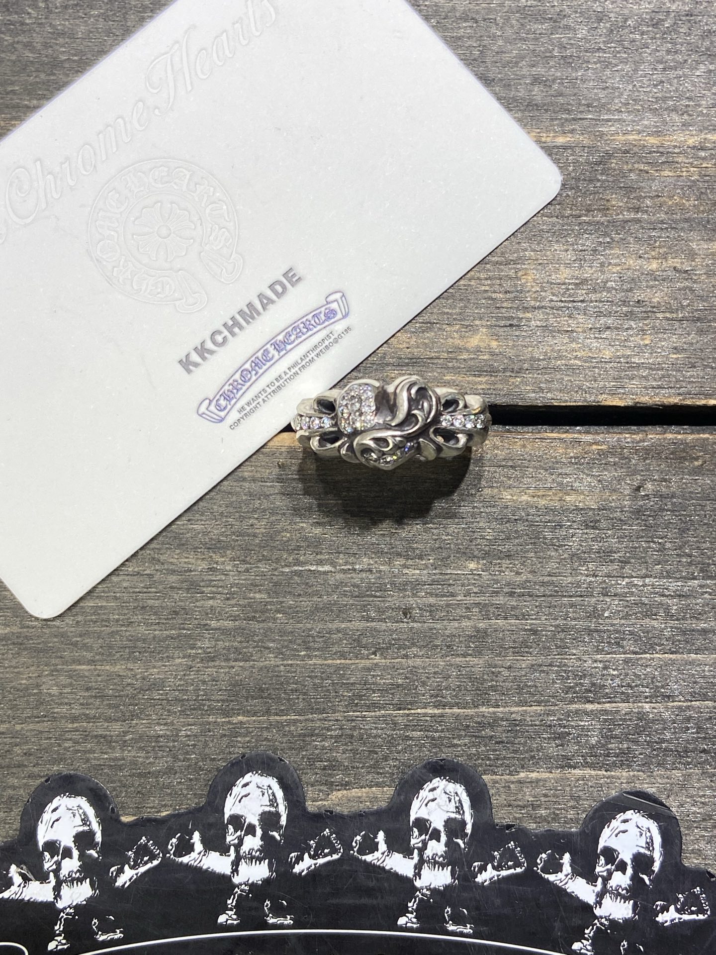 Customer order 🔝Vvs full diamond heart angel ring