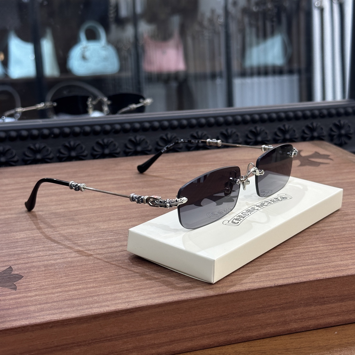 CH Sunglasses Model: Pills III Color: Black/Silver Size: 55-20-144