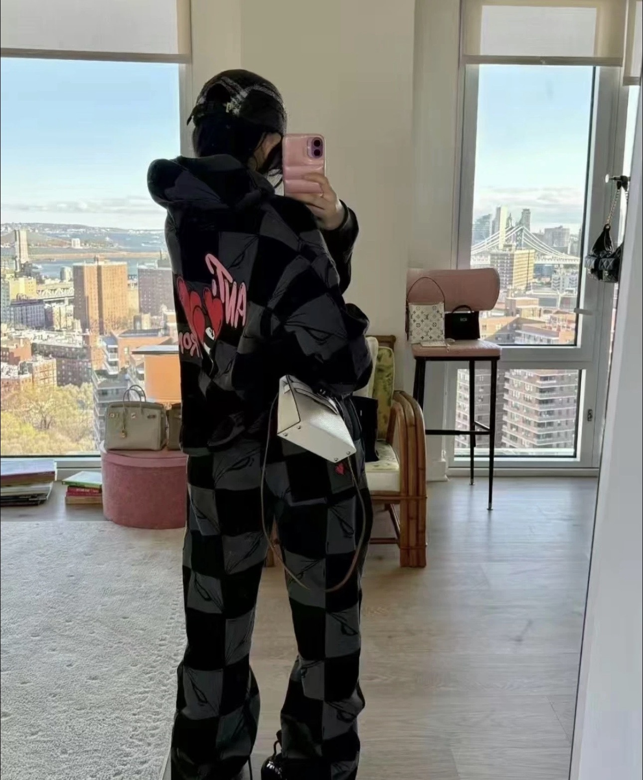 ChromeHeaers Matty Boy New York Limited Edition Checkerboard Graffiti HatSize: S/M/L