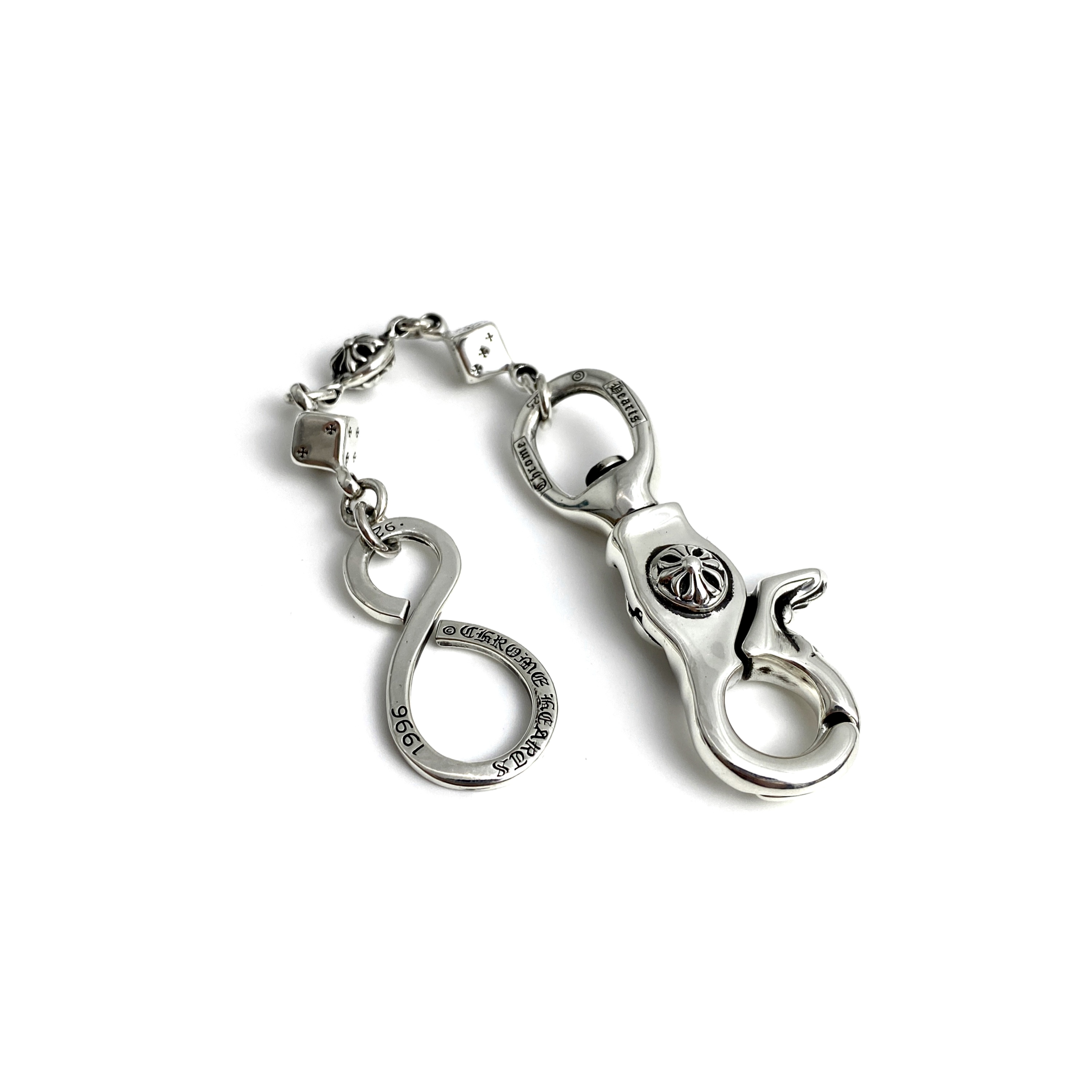 Chrome Hearts Dice Chain Lobster S-Shaped Keychain