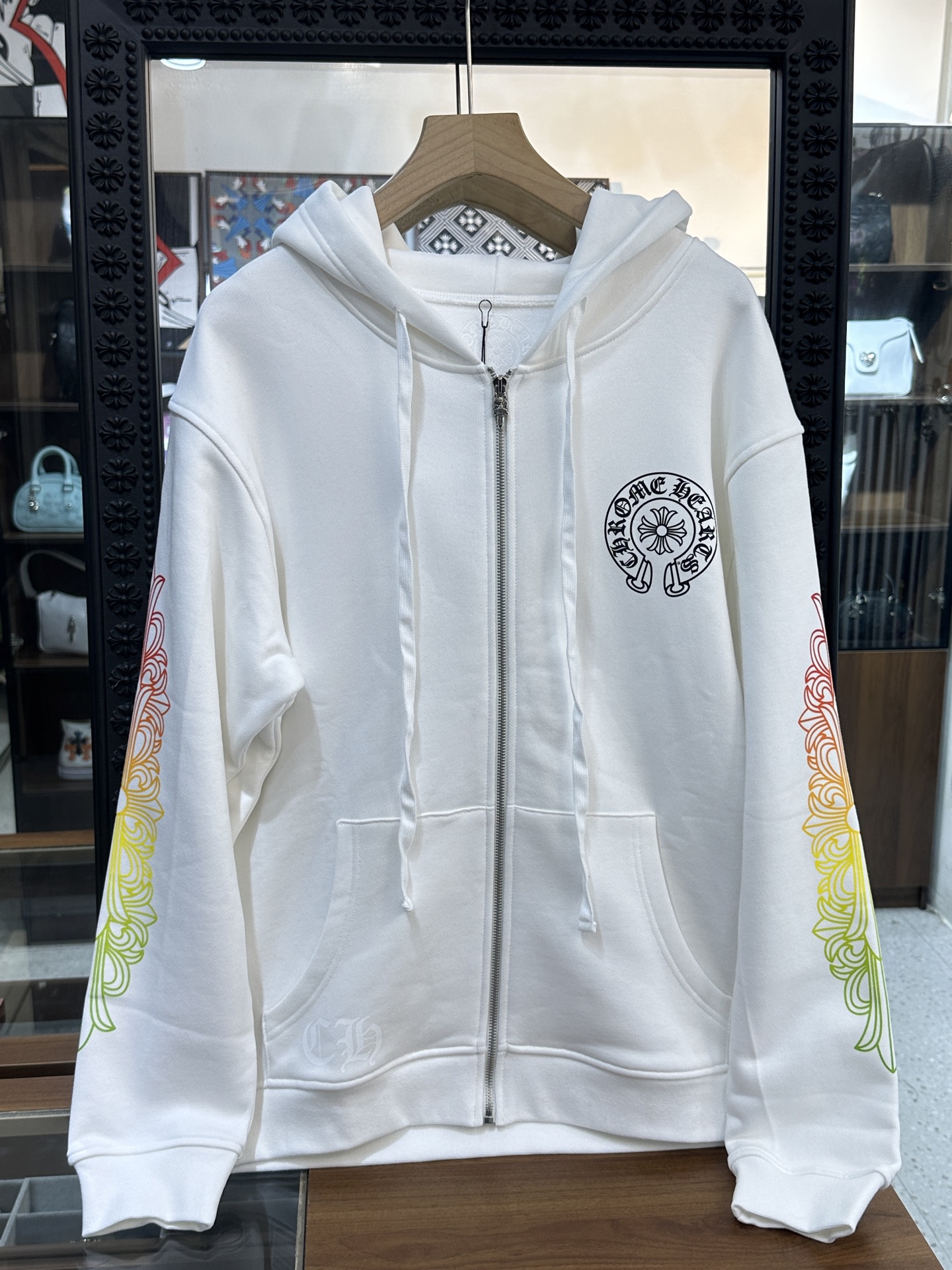 Chrome Hearts Double Floral Gradient Zip-Up HoodieSize: S M L XL