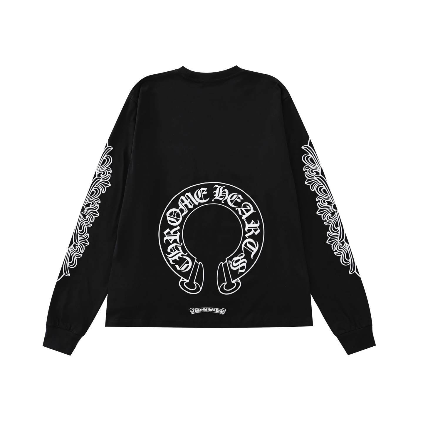 CH's new Los Angeles limited edition horseshoe-shaped long-sleeved shirt. All sizes are now available. Originally purchased from Dewu for 6919. The fabric is 220g 32S double yarn. The print uses imported ink printing technology. Simple design, no com