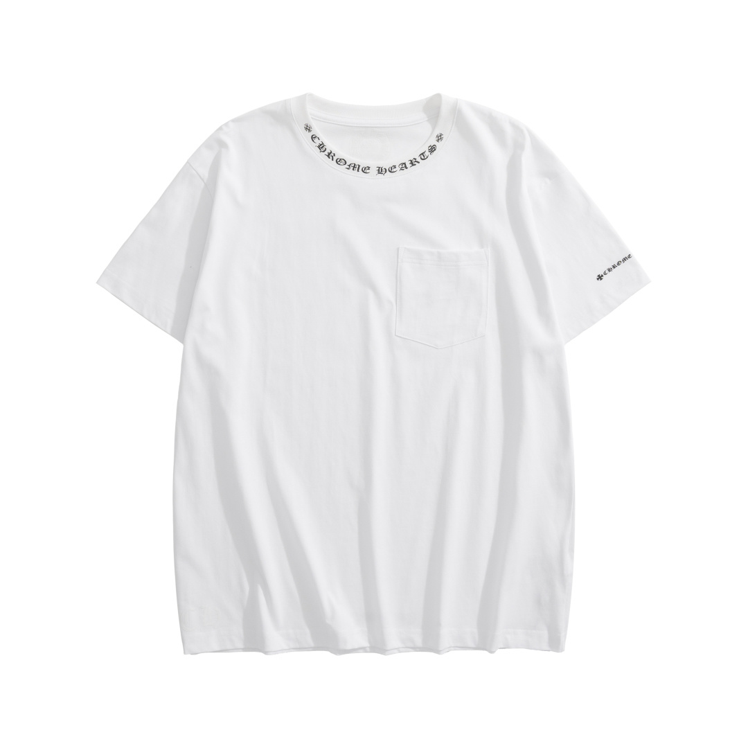 CH Sanskrit Short-Sleeve T-Shirt with Sanskrit Print on NecklinePure Cotton with Exclusive Printing TechnologyUnisex Loose Fit with Sanskrit Print on Neckline and CuffsDouble Stitching Reinforced NecklineSoft, Comfortable, and Breathable Fabric