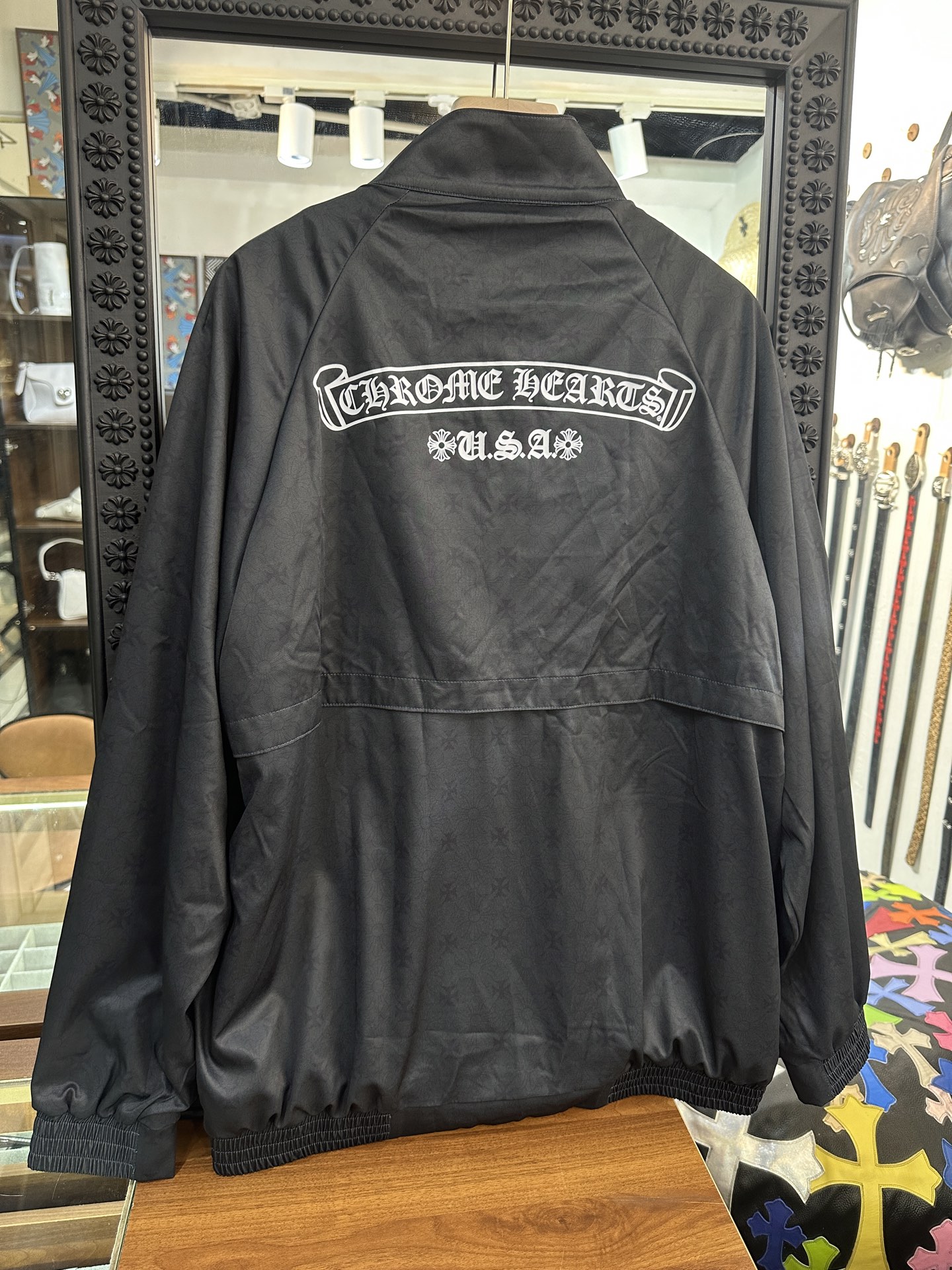Chrome Hearts Dark Print Windbreaker/Coach JacketSizes: S M L