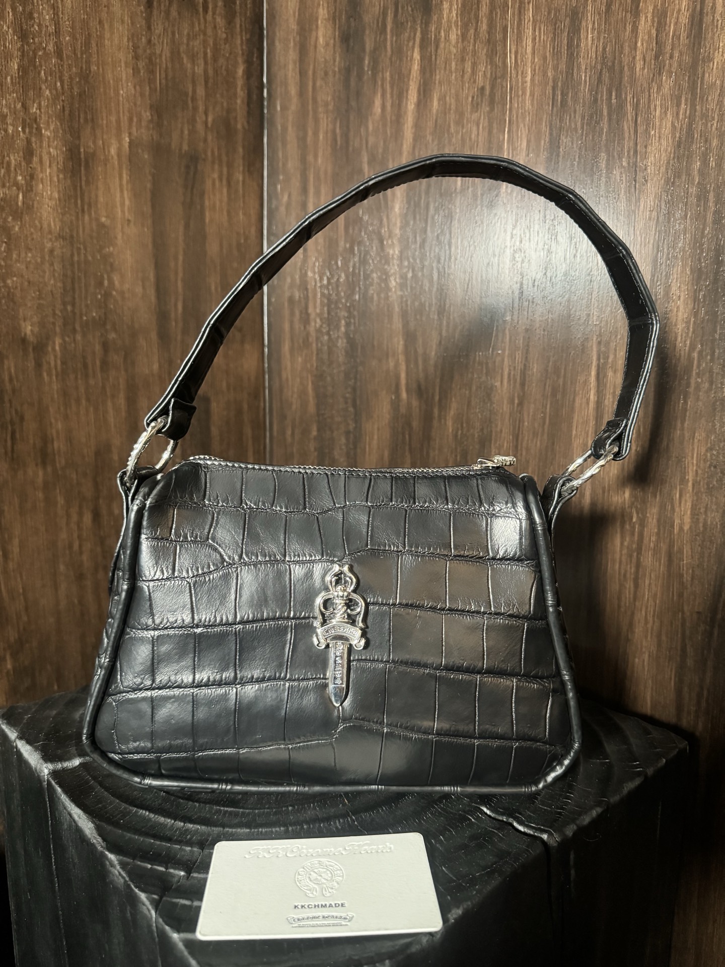 Custom-ordered medium-sized crocodile skin 