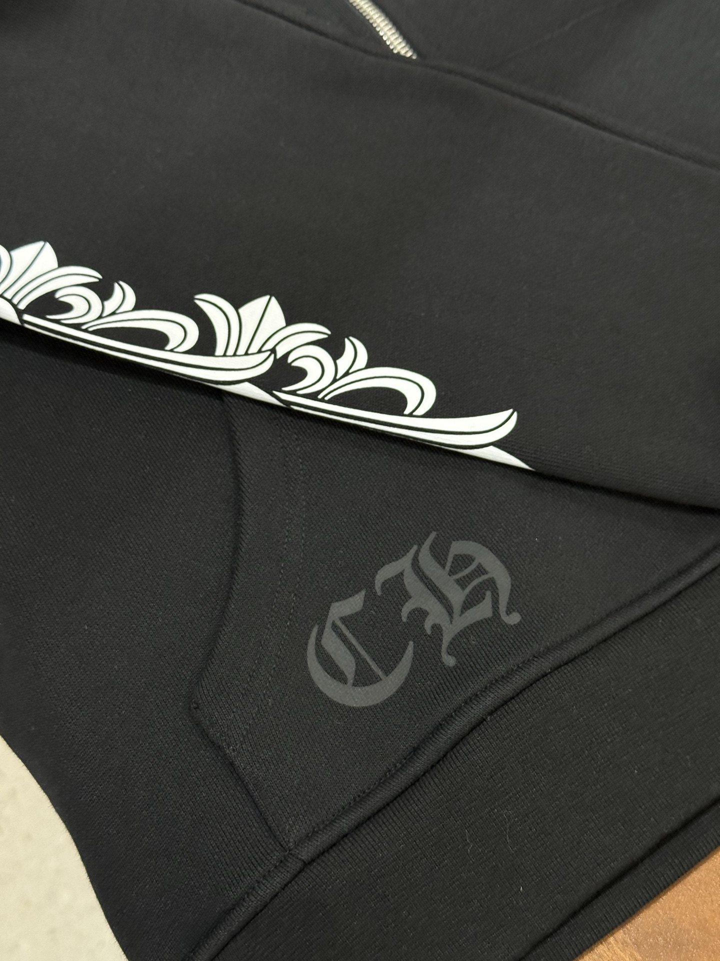 Chrome Hearts Rolling Stone Blue Tongue Collaboration Zip-Up HoodieSizes: S M L XL