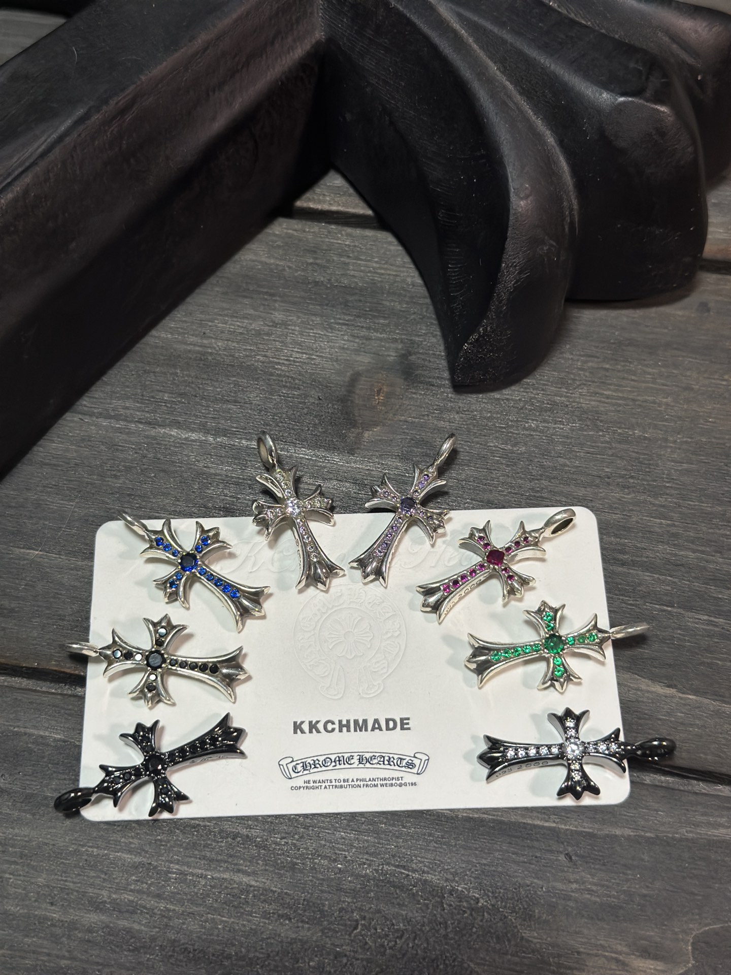 Exclusive Sterling Silver Diamond Double Cross 💎Hot Selling Item, Top Quality in China, Bar NoneWear it Out Without Feeling Embarrassment, Outshines Counterfeits, Welcome to Appreciate