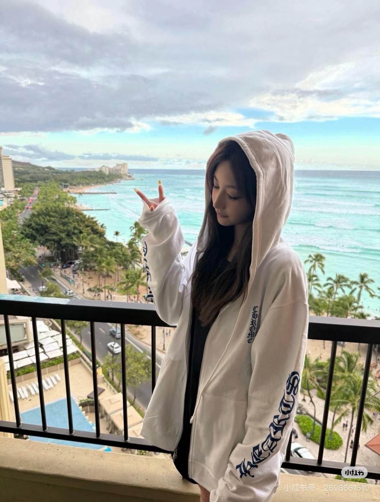 Chrome Hearts Blue Zip-Up Hoodie with Sanskrit LogoSize: S-XL