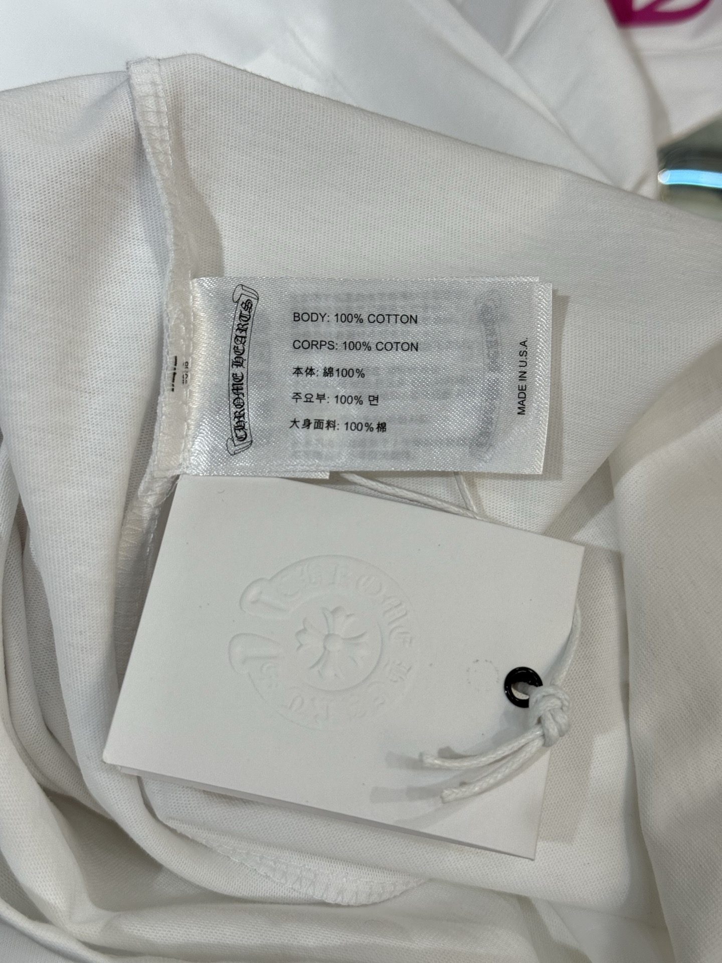 Chrome Hearts Long-Sleeve T-Shirt with Sanskrit Lettering on the Neckline and ArmsSizes: S M L XL XXL